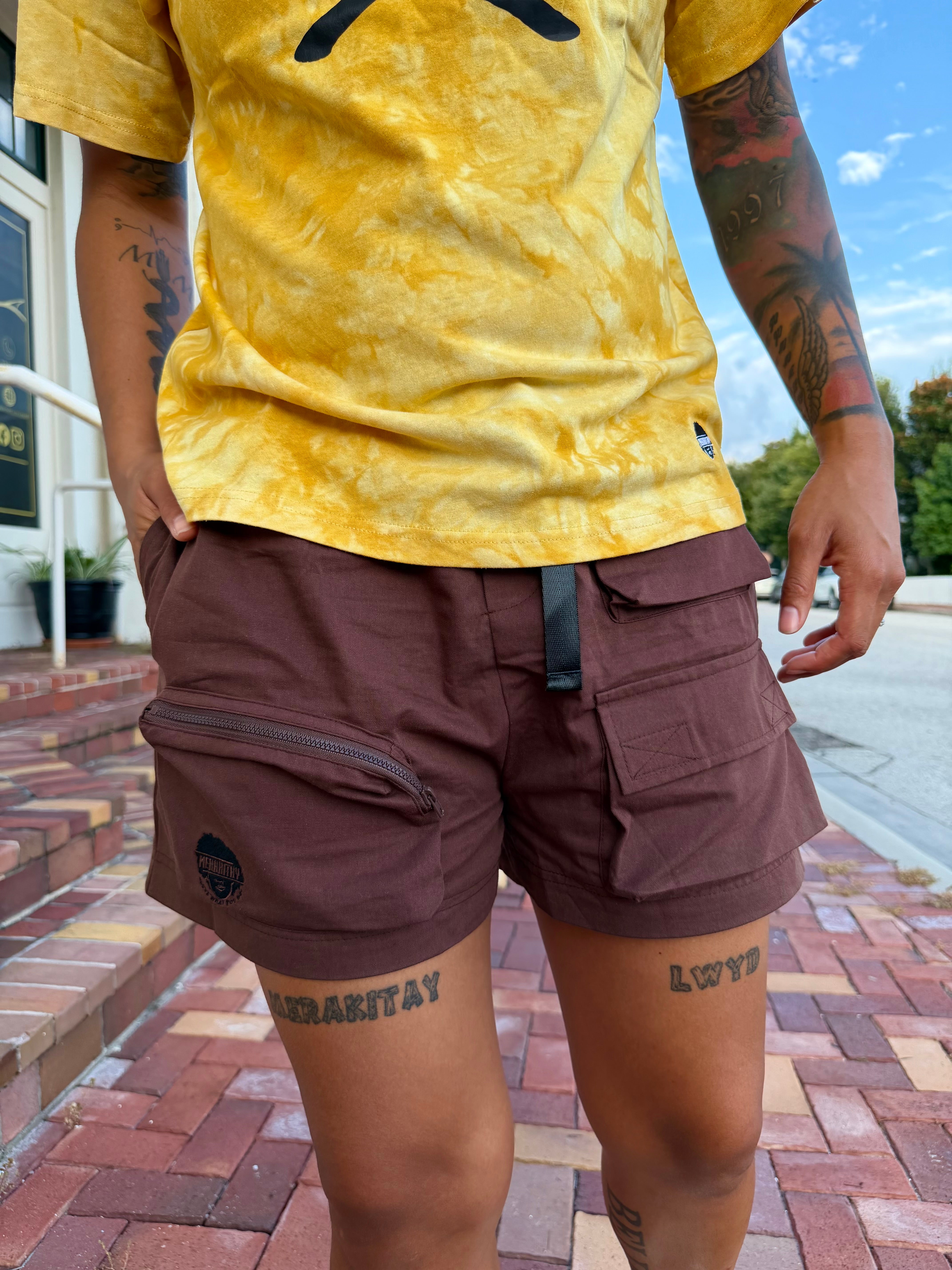 Into the Wild Brown Cargo Shorts