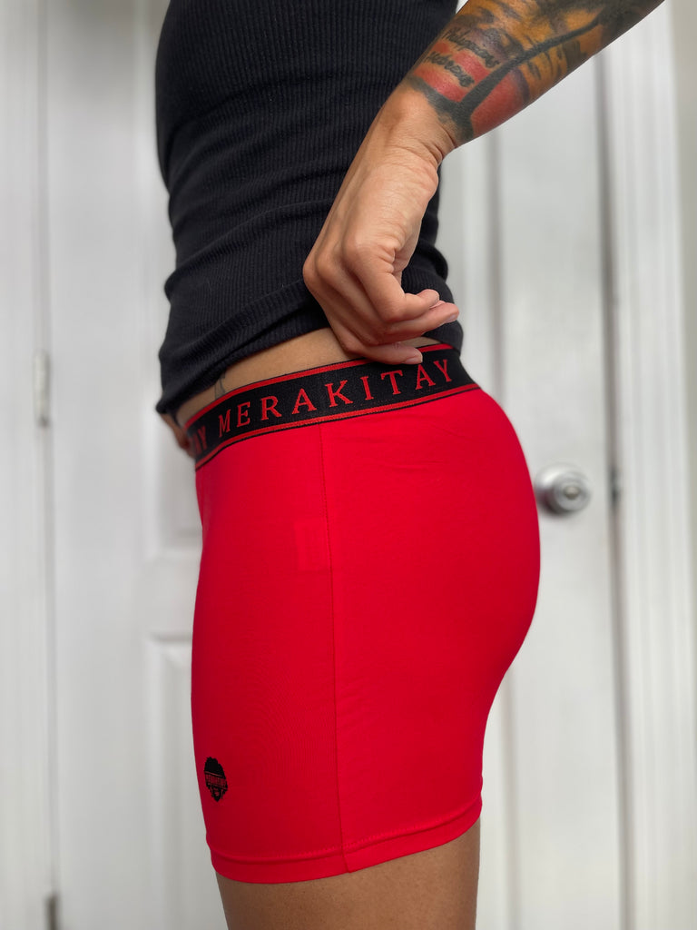 MerakiTay Royalty Red with Black Boxer Briefs