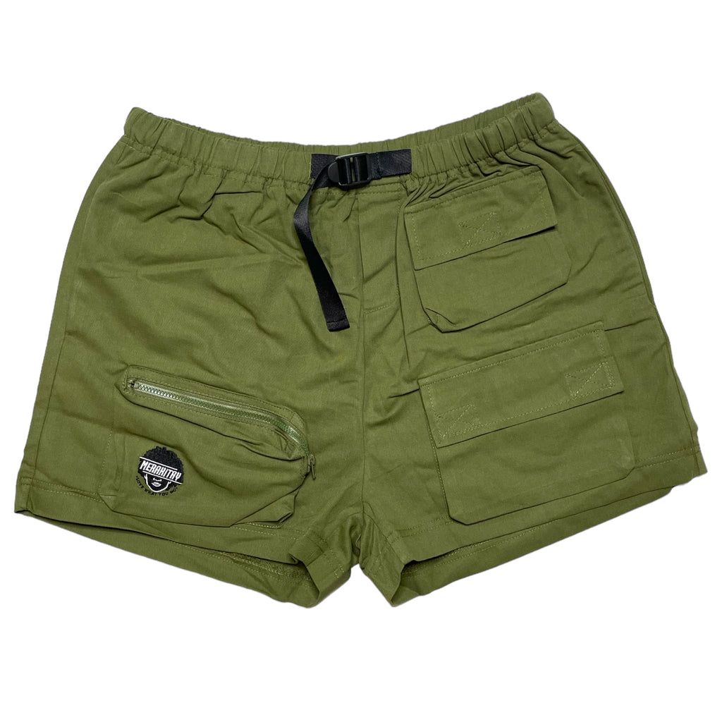 MerakiTay Olive Green Cargo Shorts