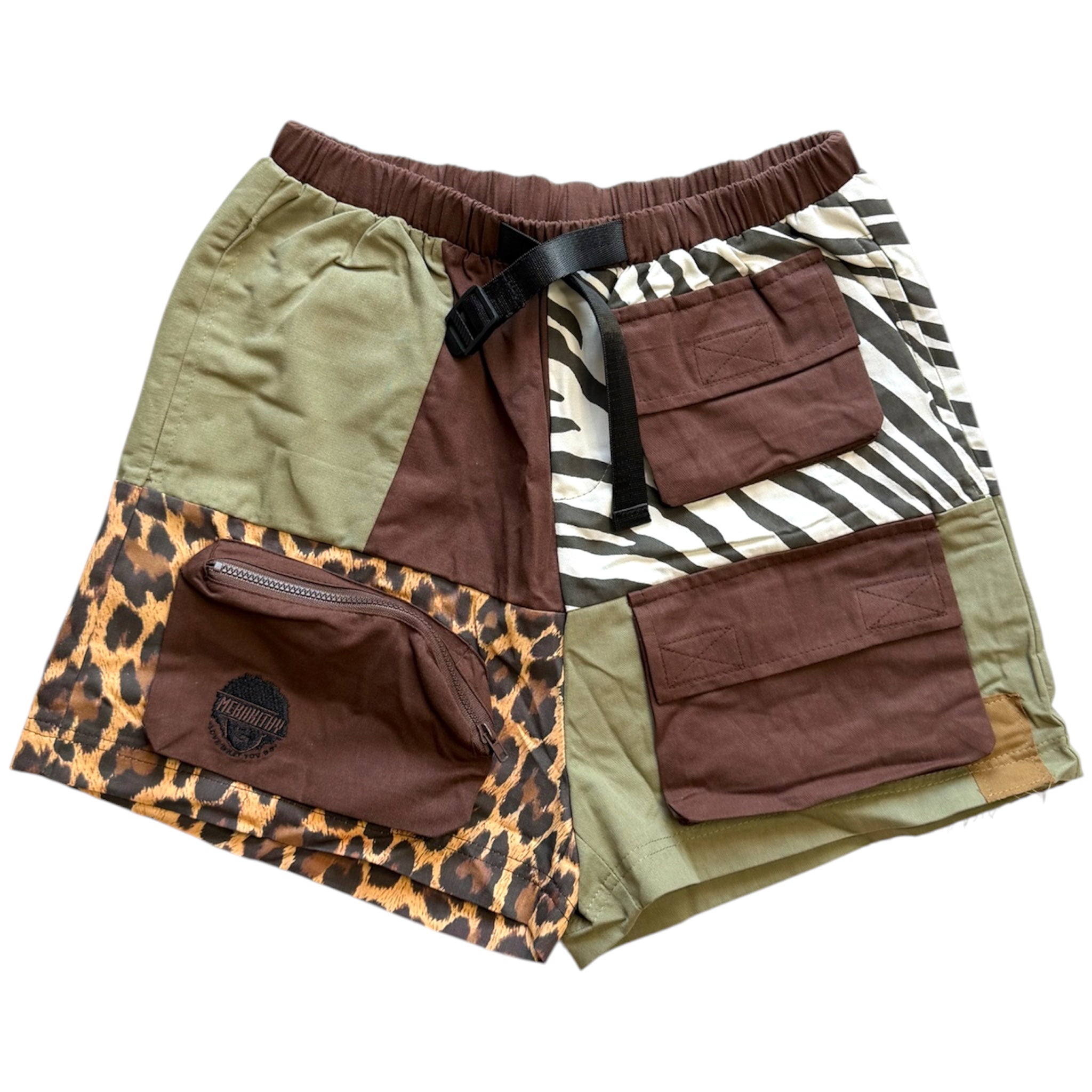 Into the Wild Patchwork Cargo Shorts