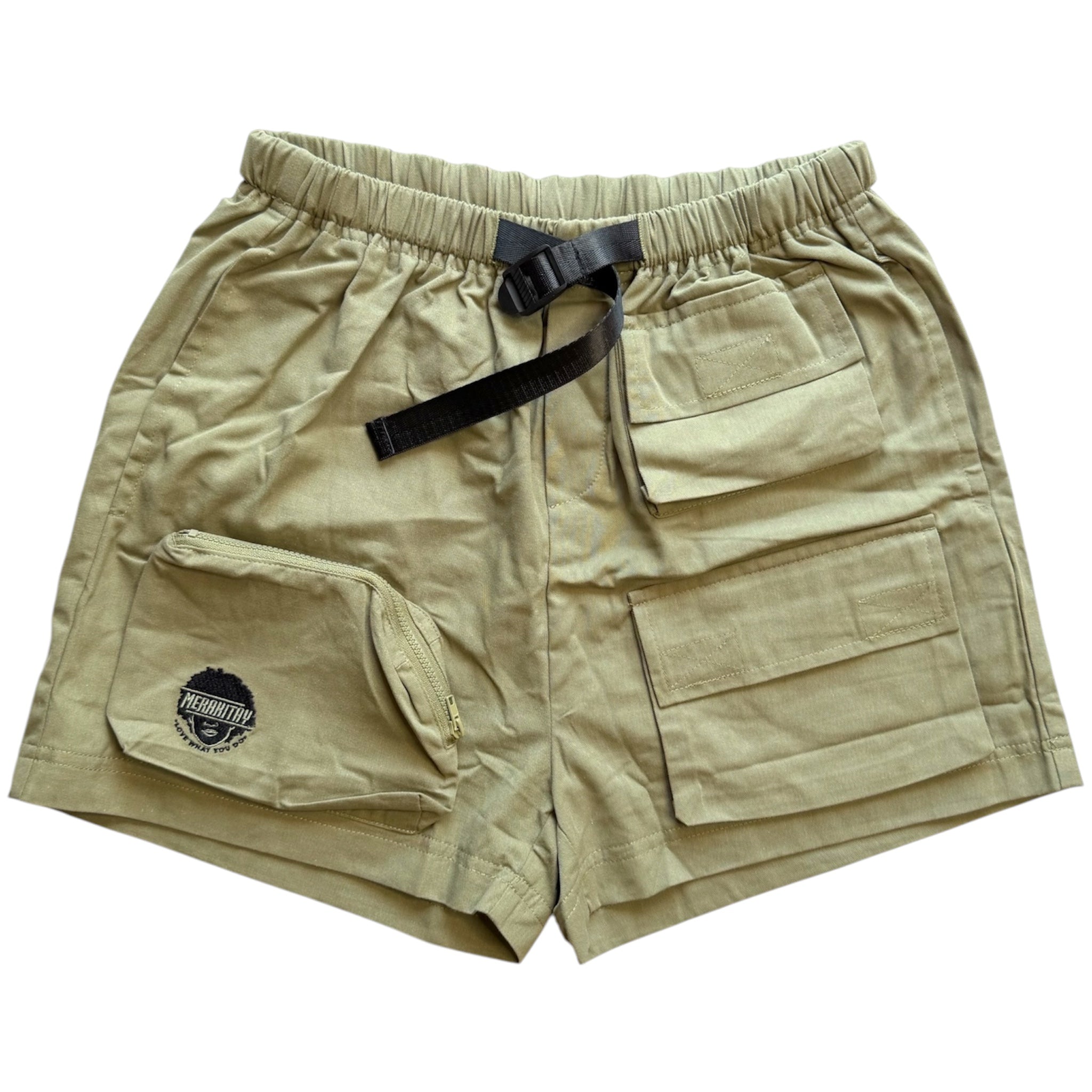 Into the Wild Green Cargo Shorts